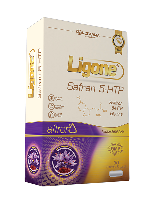 Ligone Safran 5-HTP 30 Bitkisel Kapsül